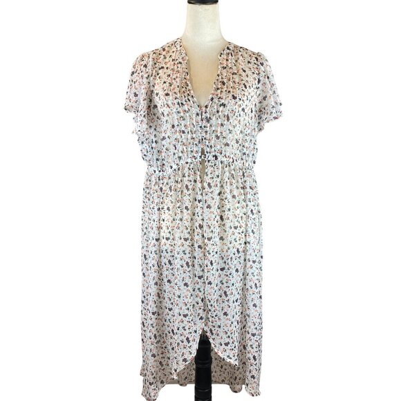 Torrid Tunic Women's Size 00 (M/L) High-Low Floral Print - Picture 1 of 16